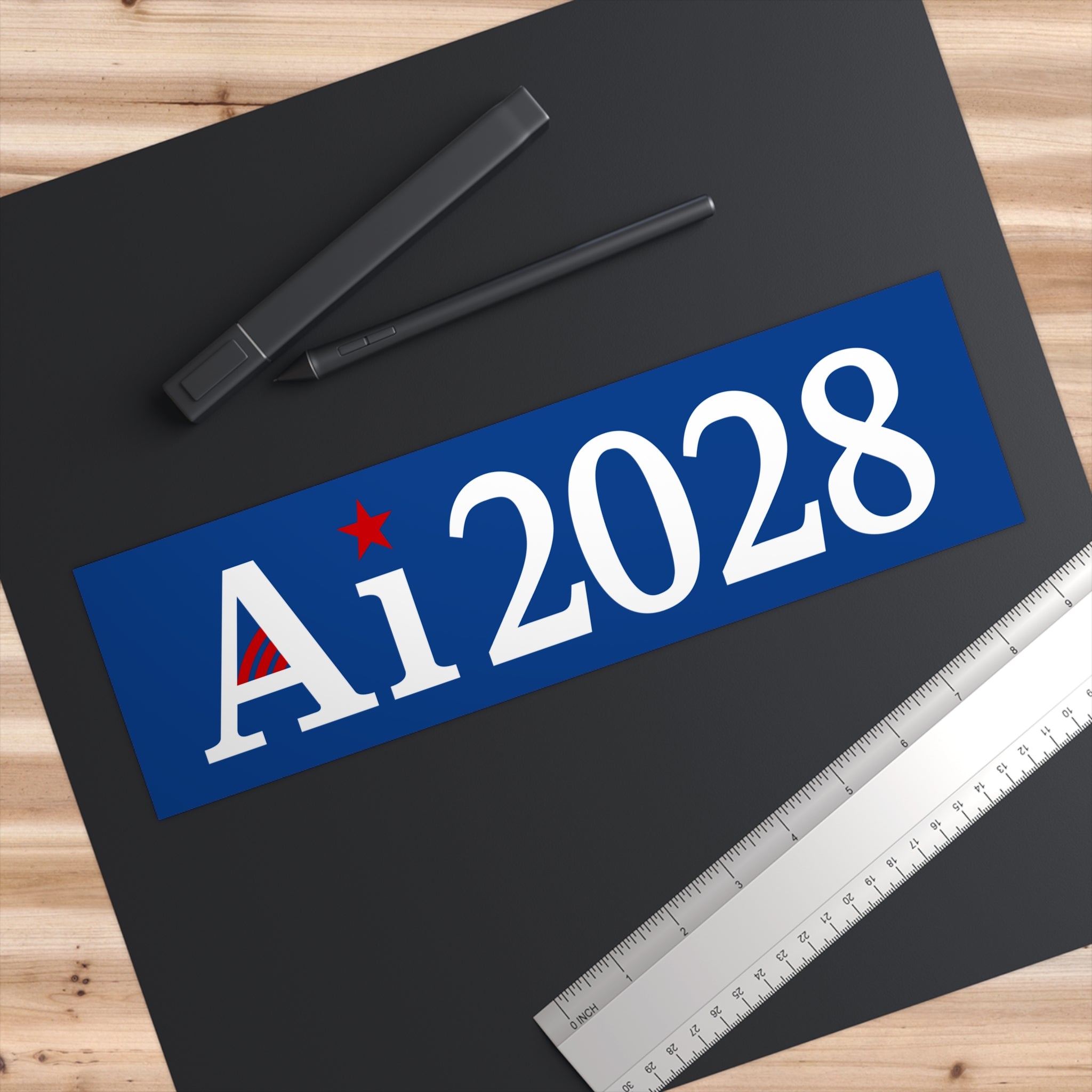 2028 Bumper Sticker Blue