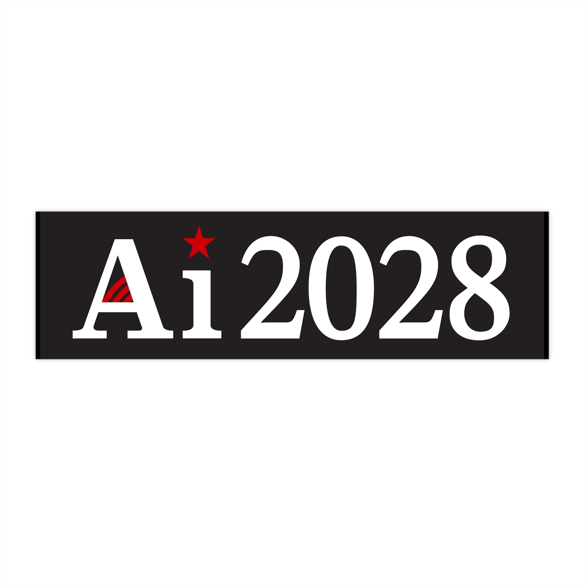 2028 Bumper Sticker Black