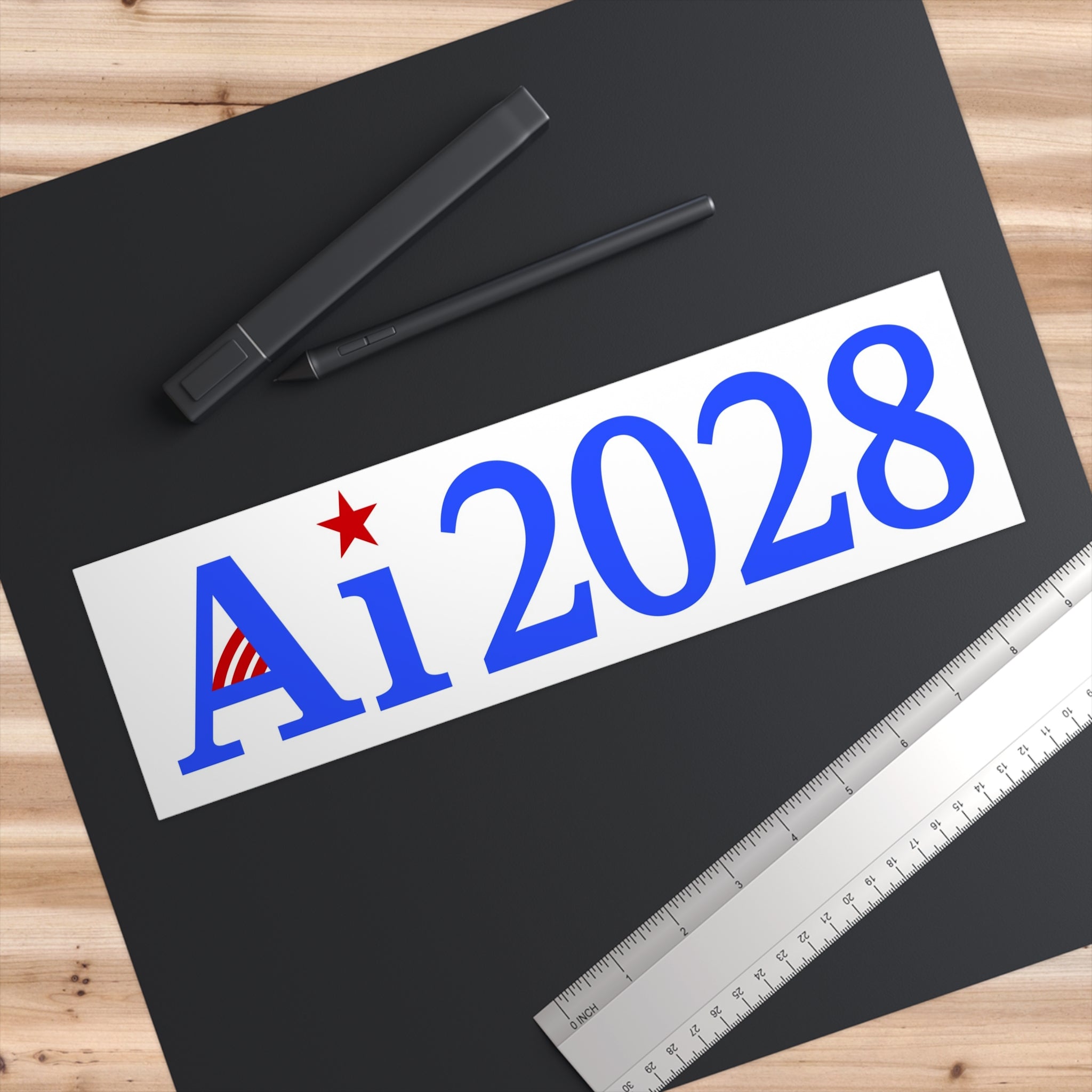 2028 Bumper Sticker White
