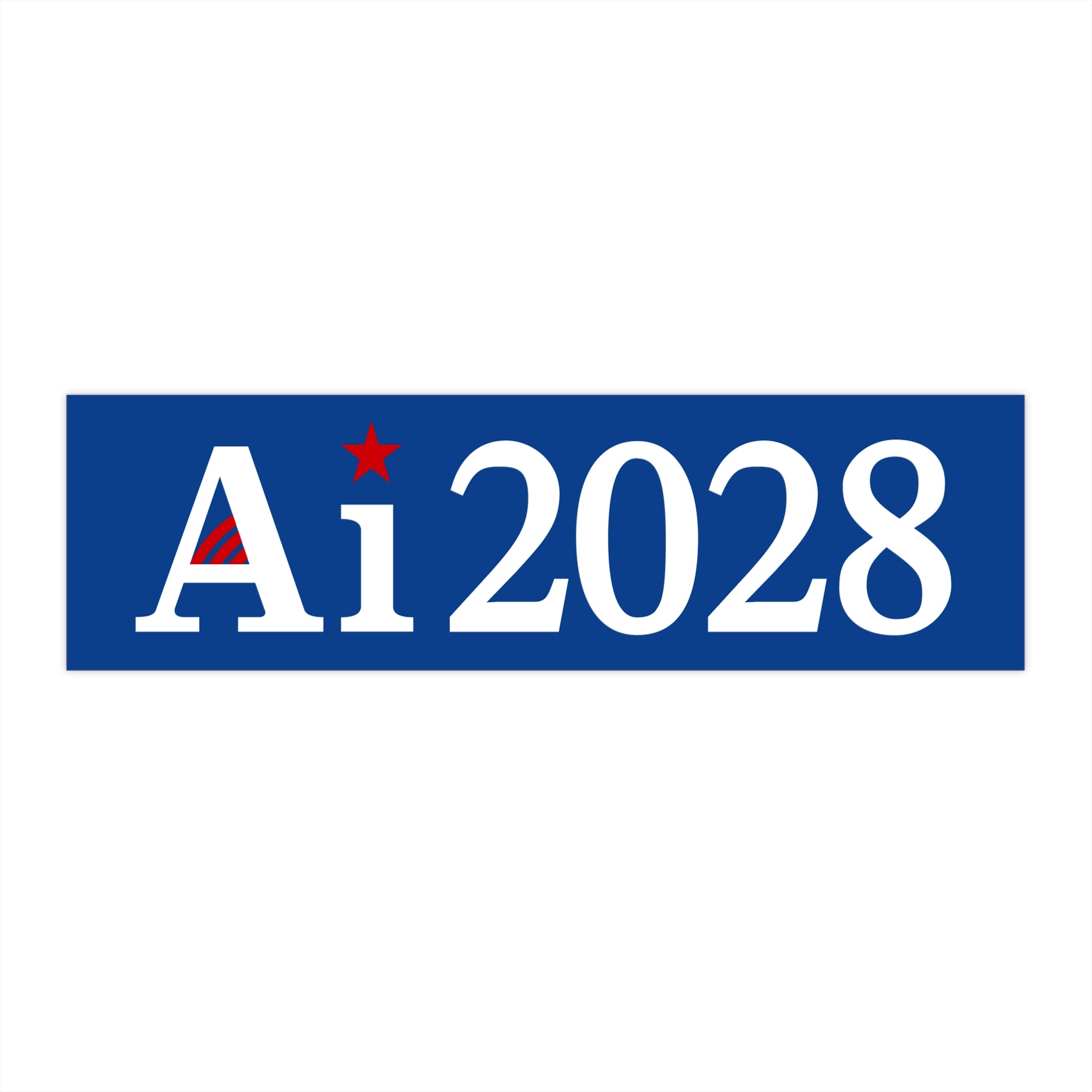 2028 Bumper Sticker Blue