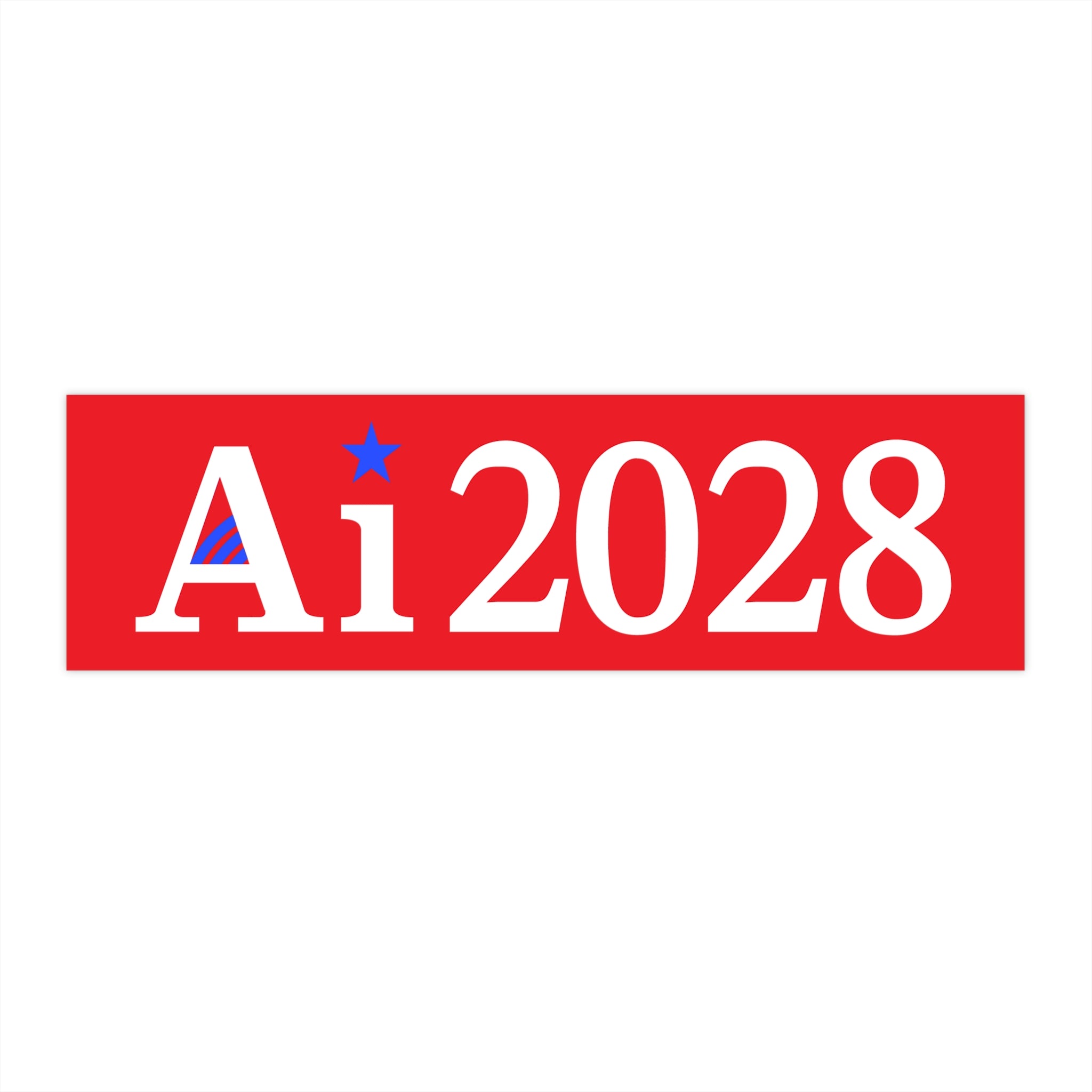 2028 Bumper Sticker Red