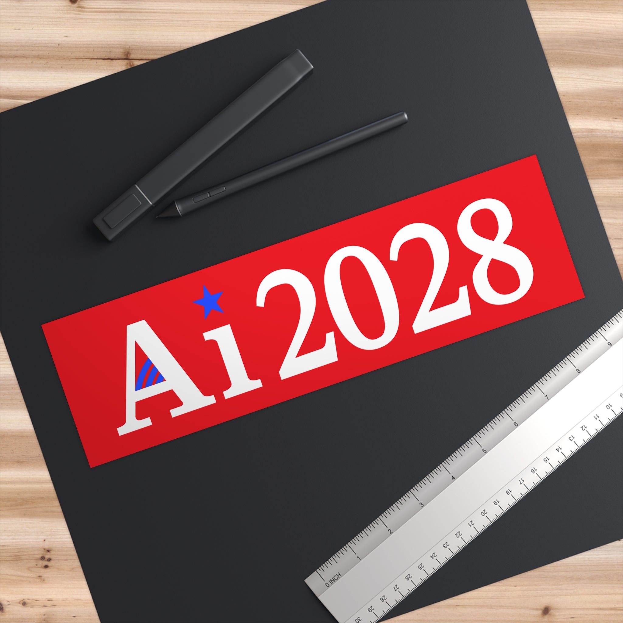 2028 Bumper Sticker Red